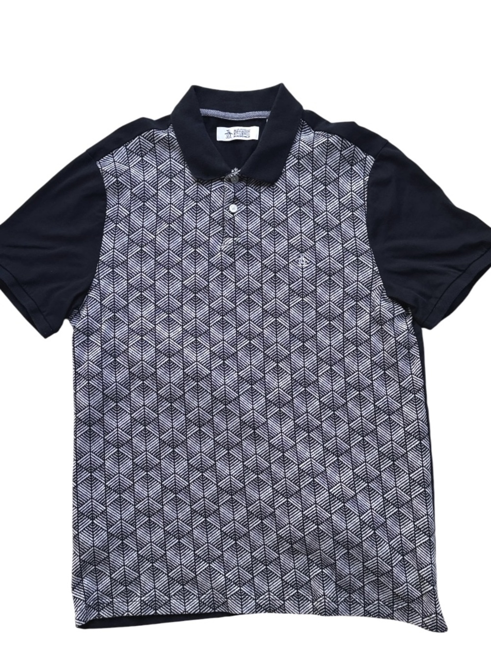 Original Penguin Jacquard Polo Men's Slim LARGE Like New!